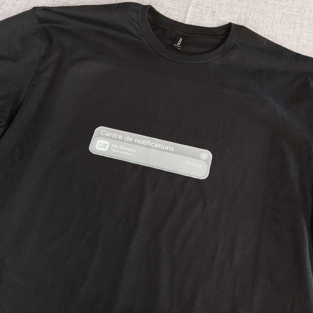 T-shirt manches courtes "Notification Cédric"