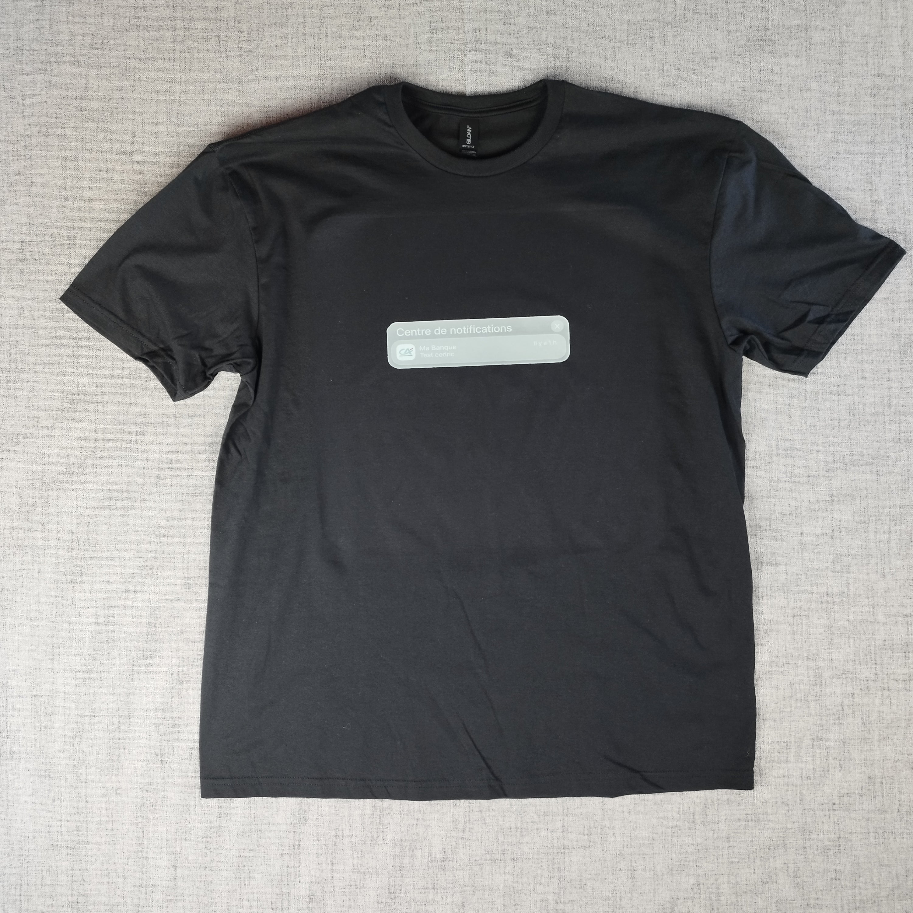 T-shirt manches courtes "Notification Cédric"