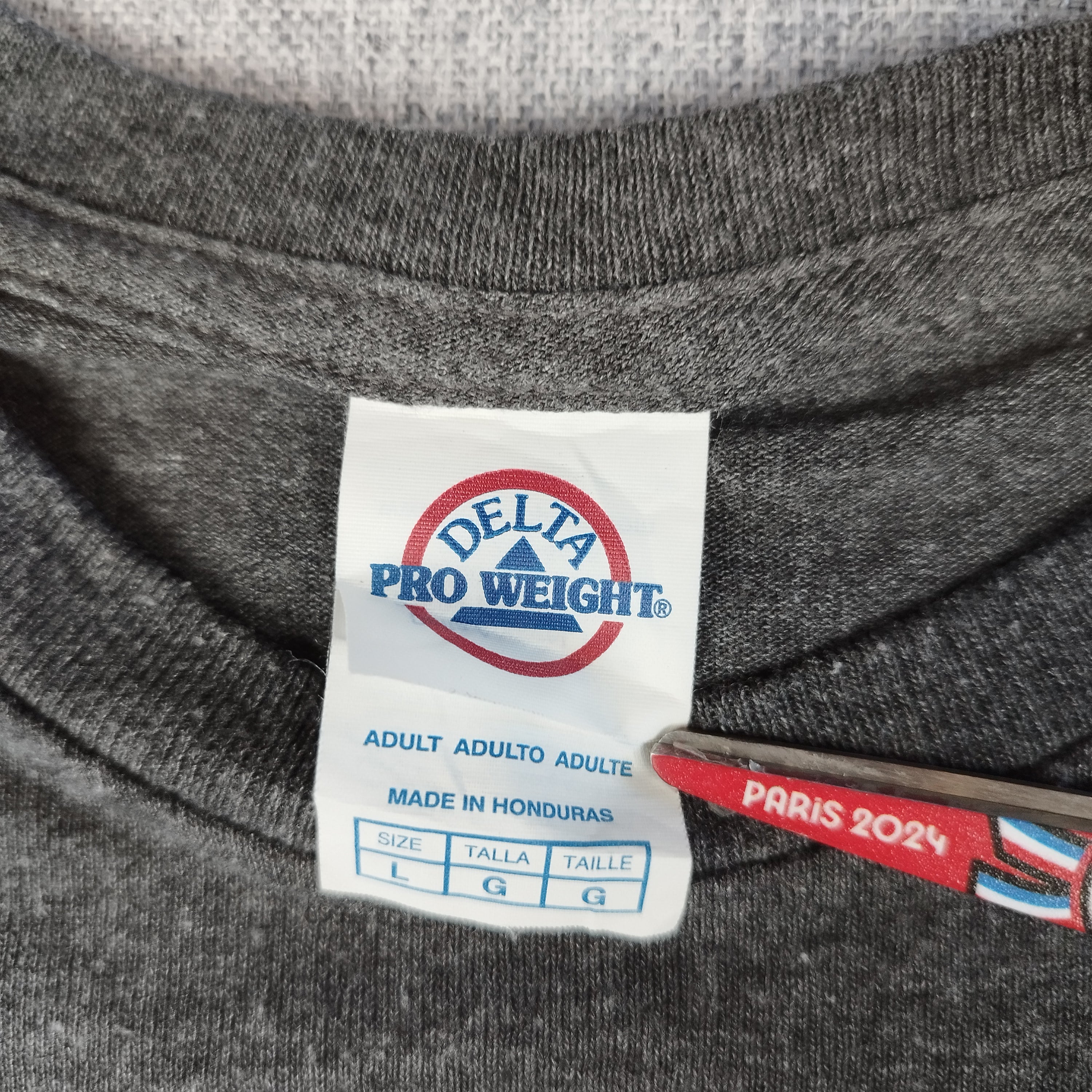 T-shirt US gris Champion Stanley Cup, Hockey sur glace 2018 Vintage Collector taille L