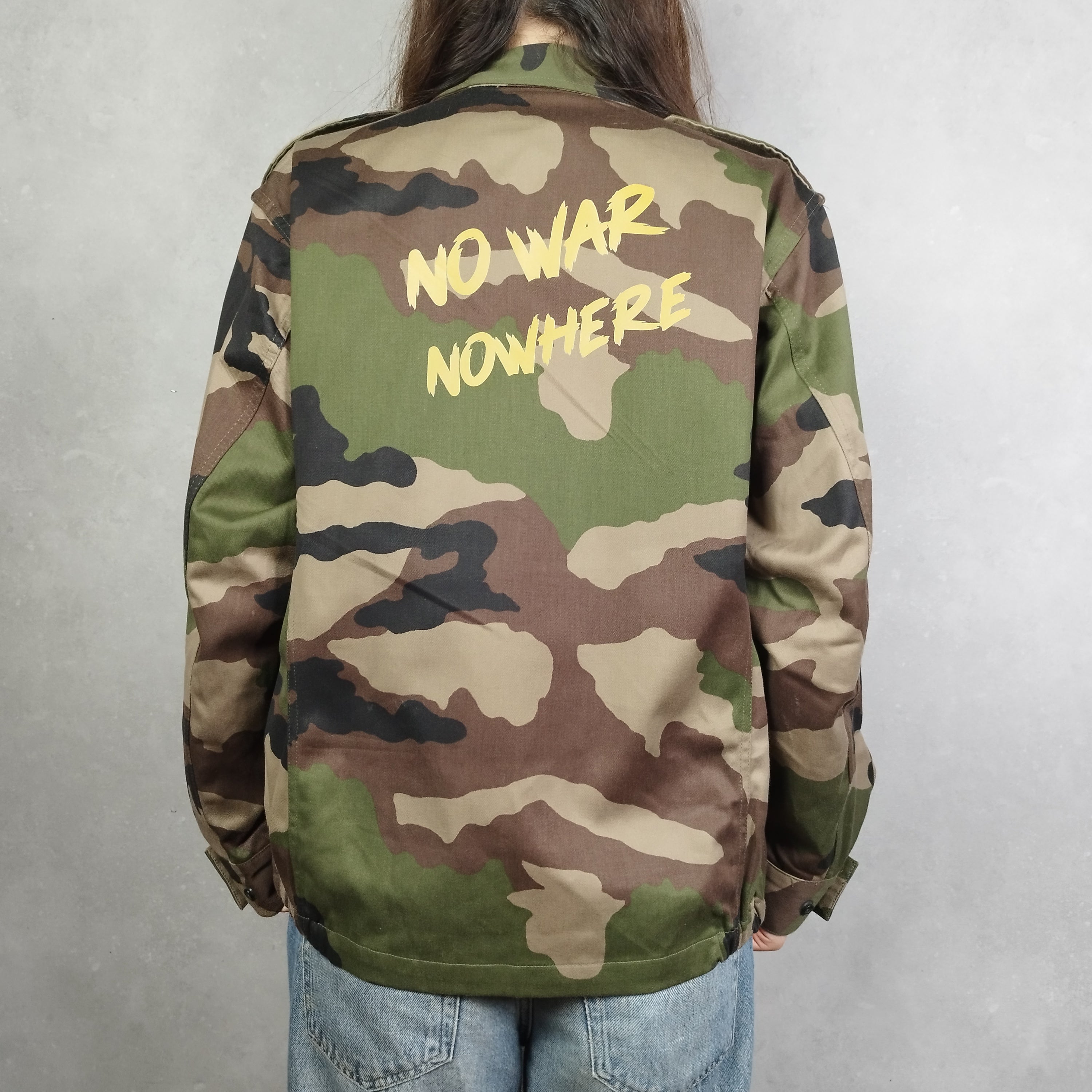 Veste camouflage - Création unique - No War Nowhere taille L Neuve