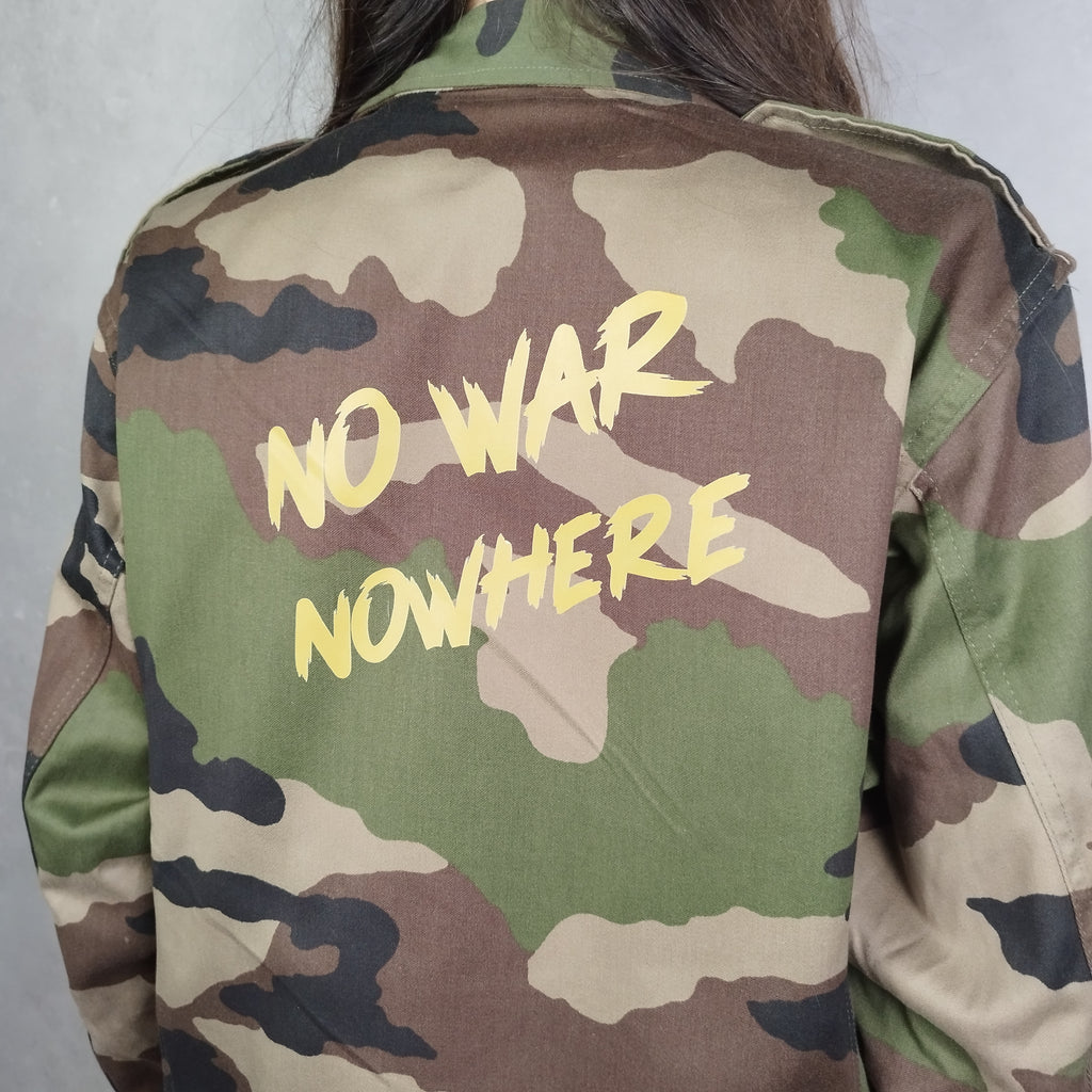 Veste camouflage - Création unique - No War Nowhere taille L Neuve