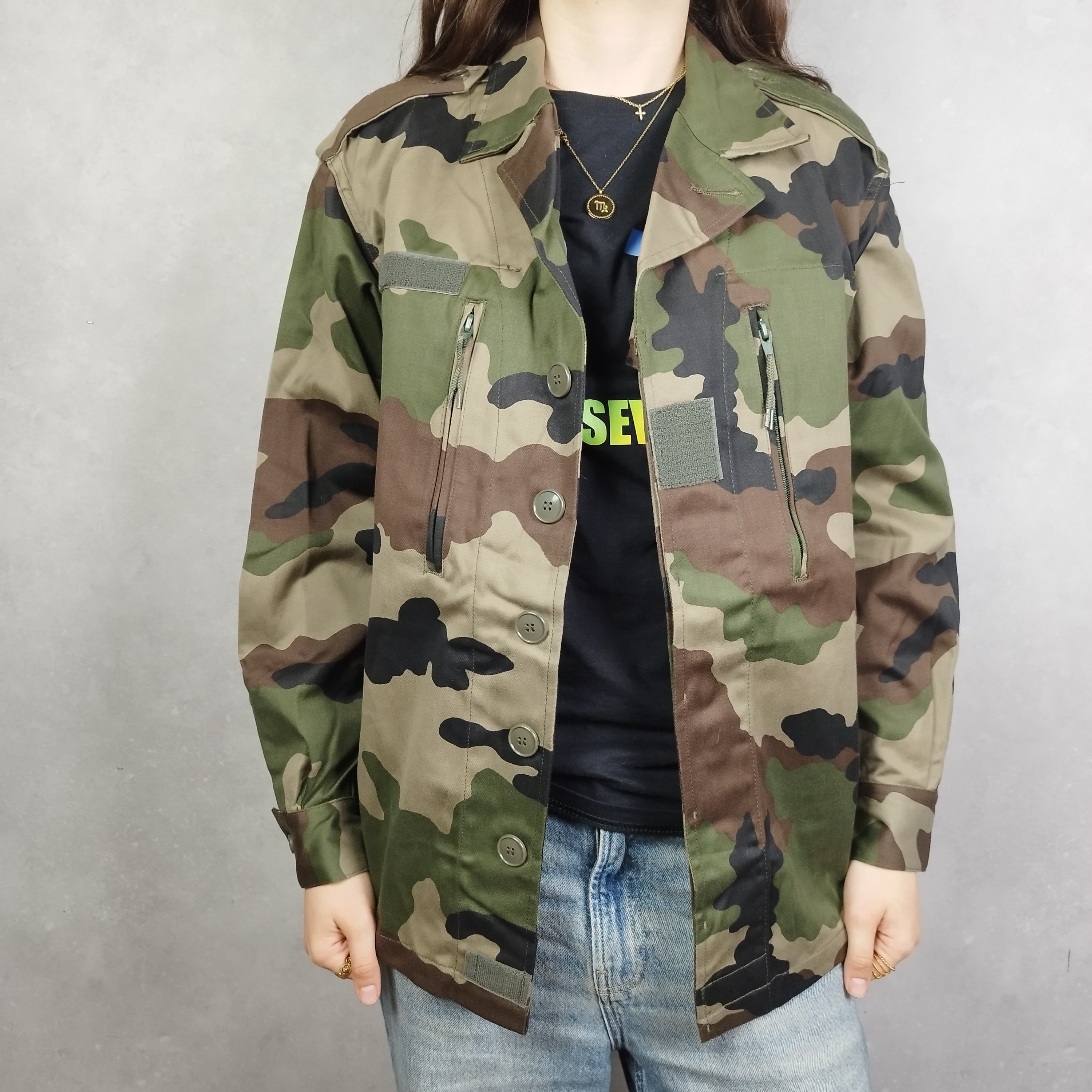 Veste camouflage - Création originale, unisexe - taille L - No war Nowhere