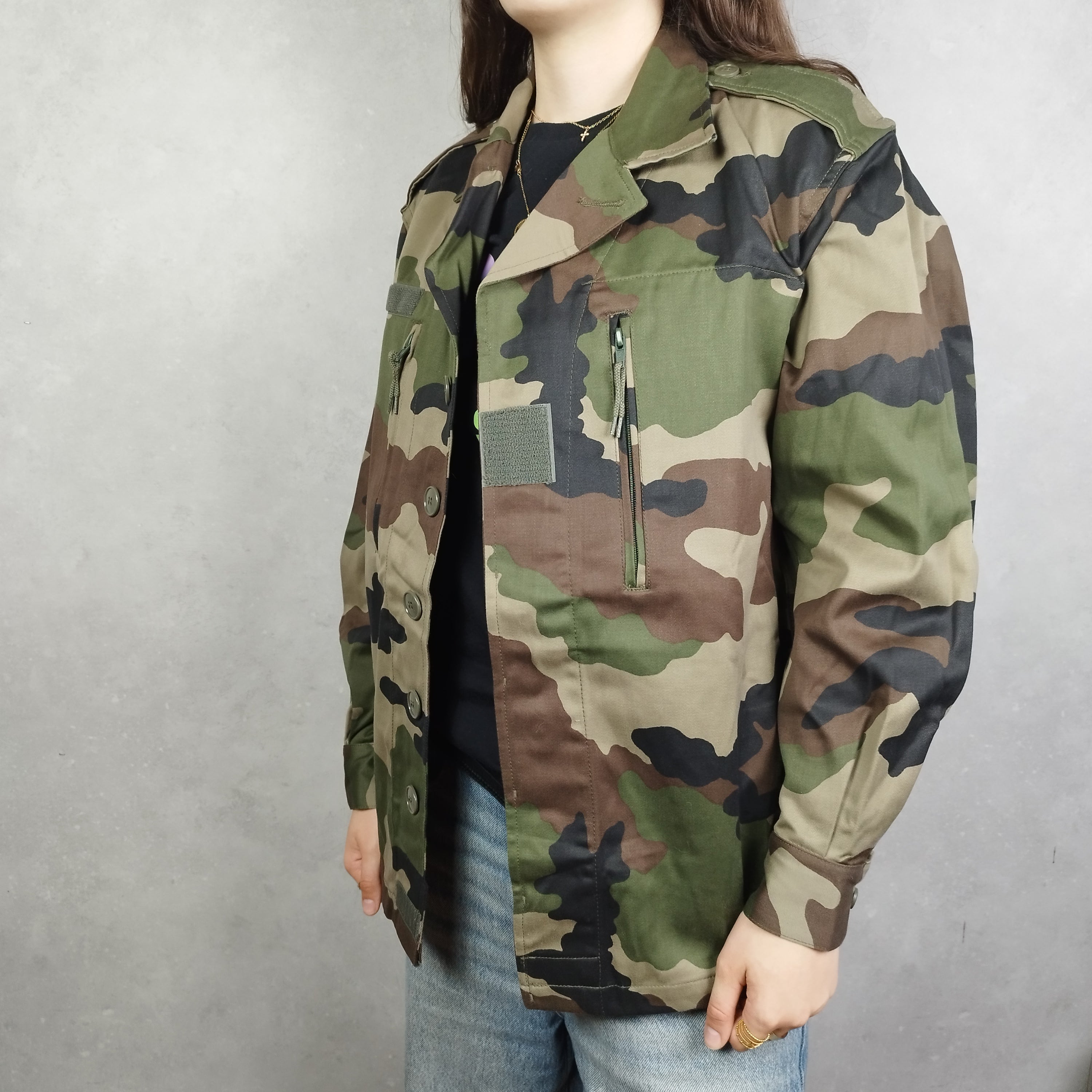 Veste camouflage - Création originale, unisexe - taille L - No war Nowhere